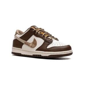 Open Box Nike Dunk Low Brown Plaid